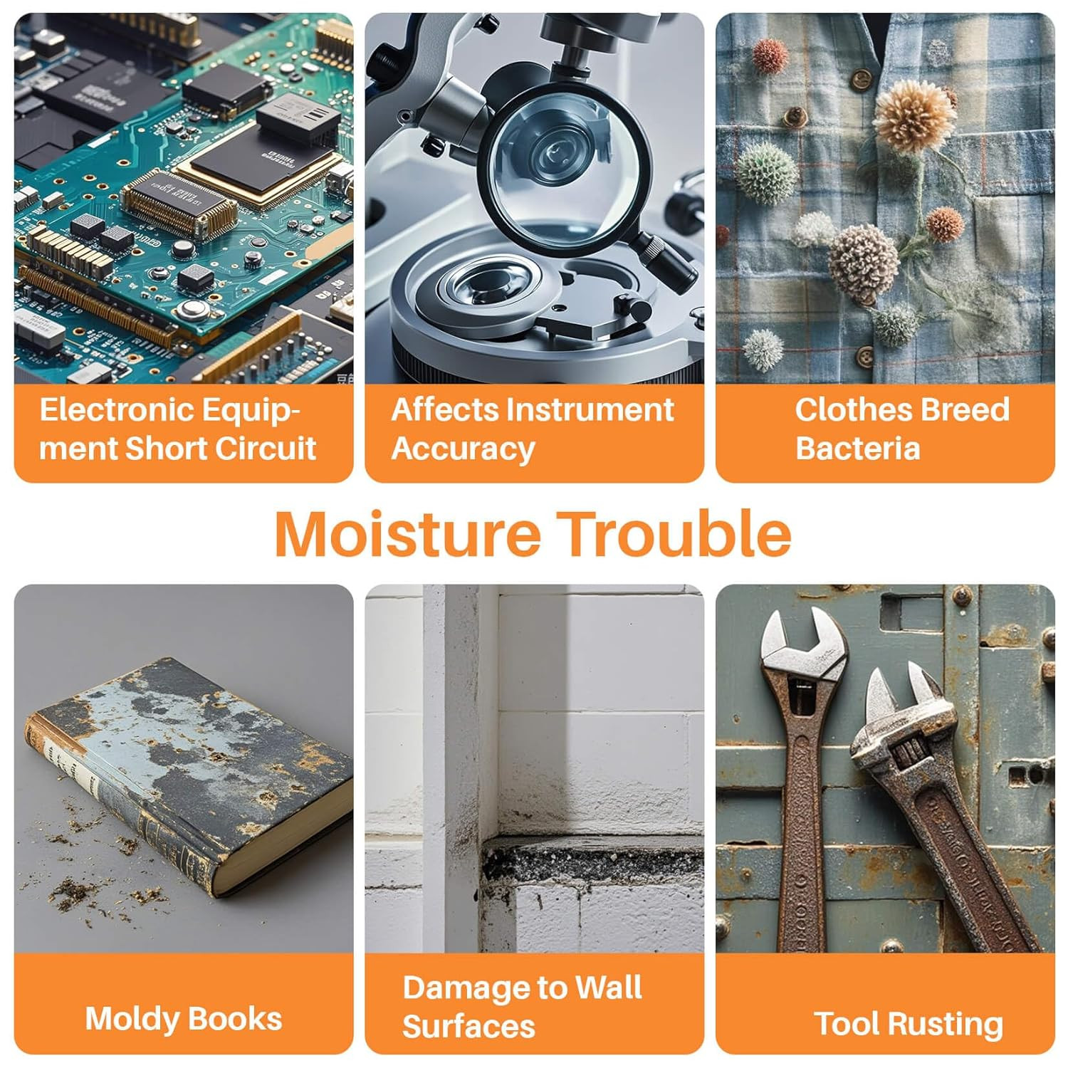 Orange Silica Desiccant Beads 430G - Indicating Silica Gel Beads Drying Silicone