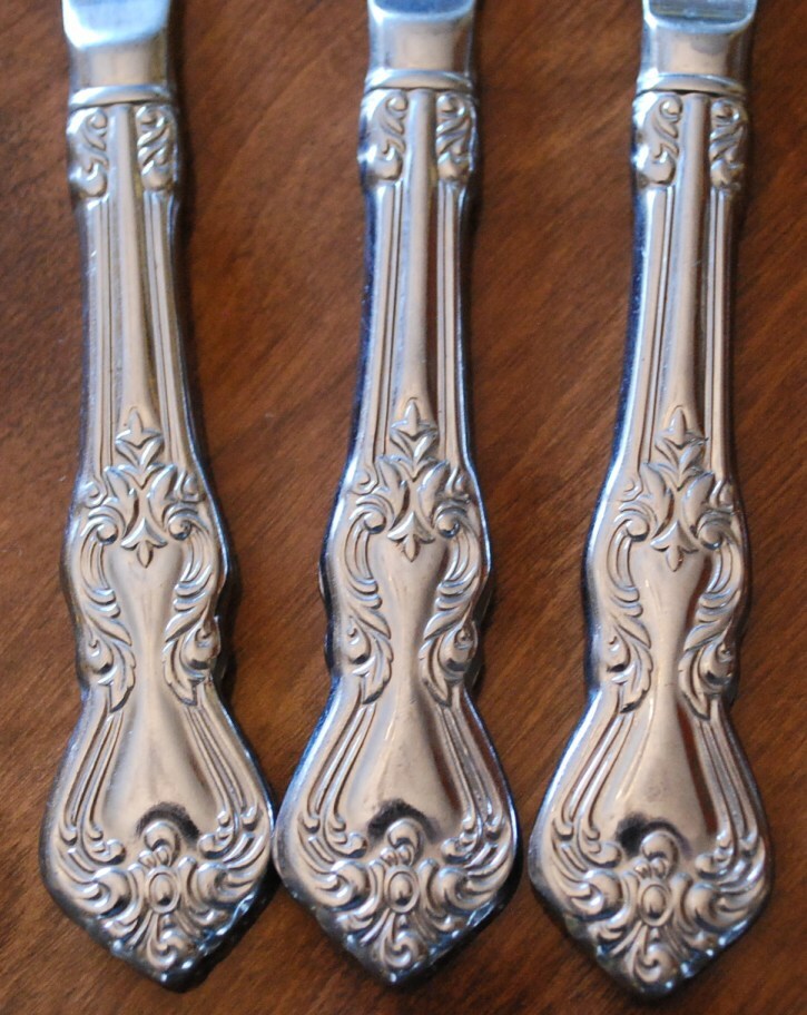 SET 4 DINNER KNIVES Reed & Barton Stainless Steel Flatware MARLBOROUGH 18/10 Exc