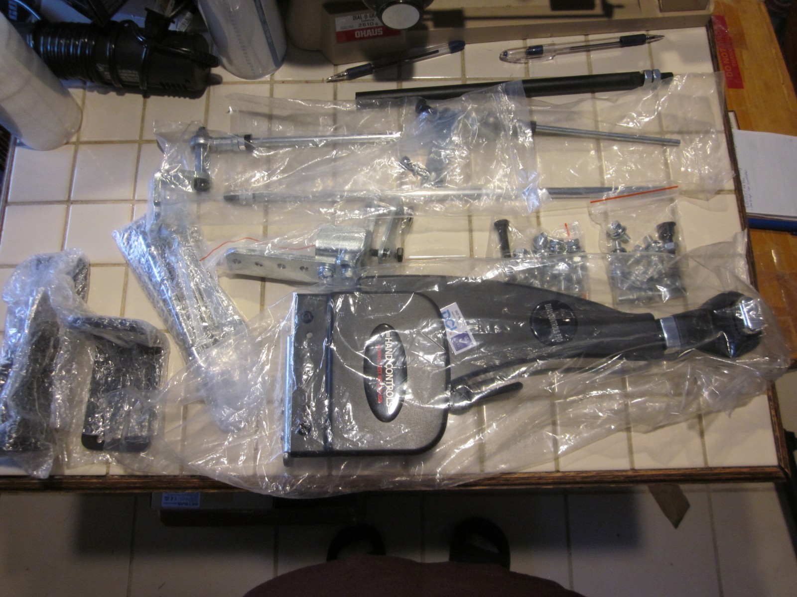 A permanent,safe install car hand control. Disabled/Handicapped New.