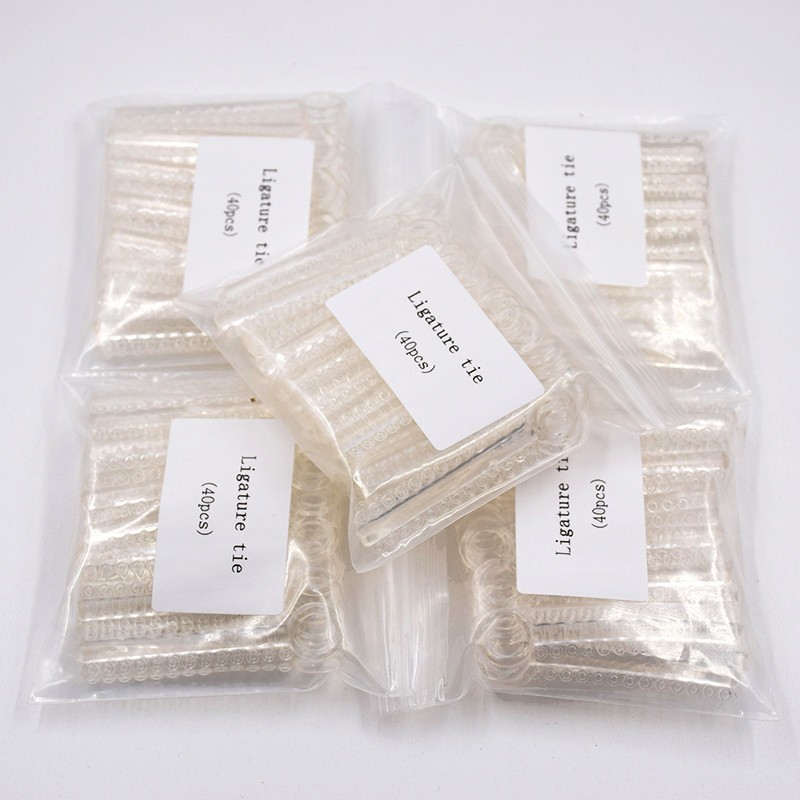 50 Packs Dental Orthodontic 36 Colors Elastic Braces Rubber Ligature Ties Bands