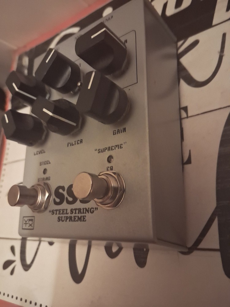 Vertex Effects Steel String Supreme Overdrive Pedal - Silver