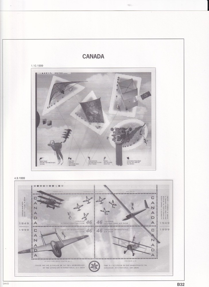 CANADA DAVO II HINGELESS ALBUM & SLIPCASE 1981-1999 111 +7 PAGES (LIST BELOW)