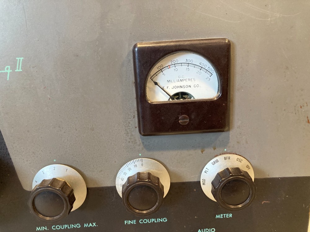 Vintage Johnson Viking II HF tube Transmitter Copper Plated Case