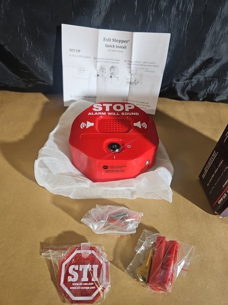EXIT STOPPER EXIT ALARM STI-6400 BRAND NEW
