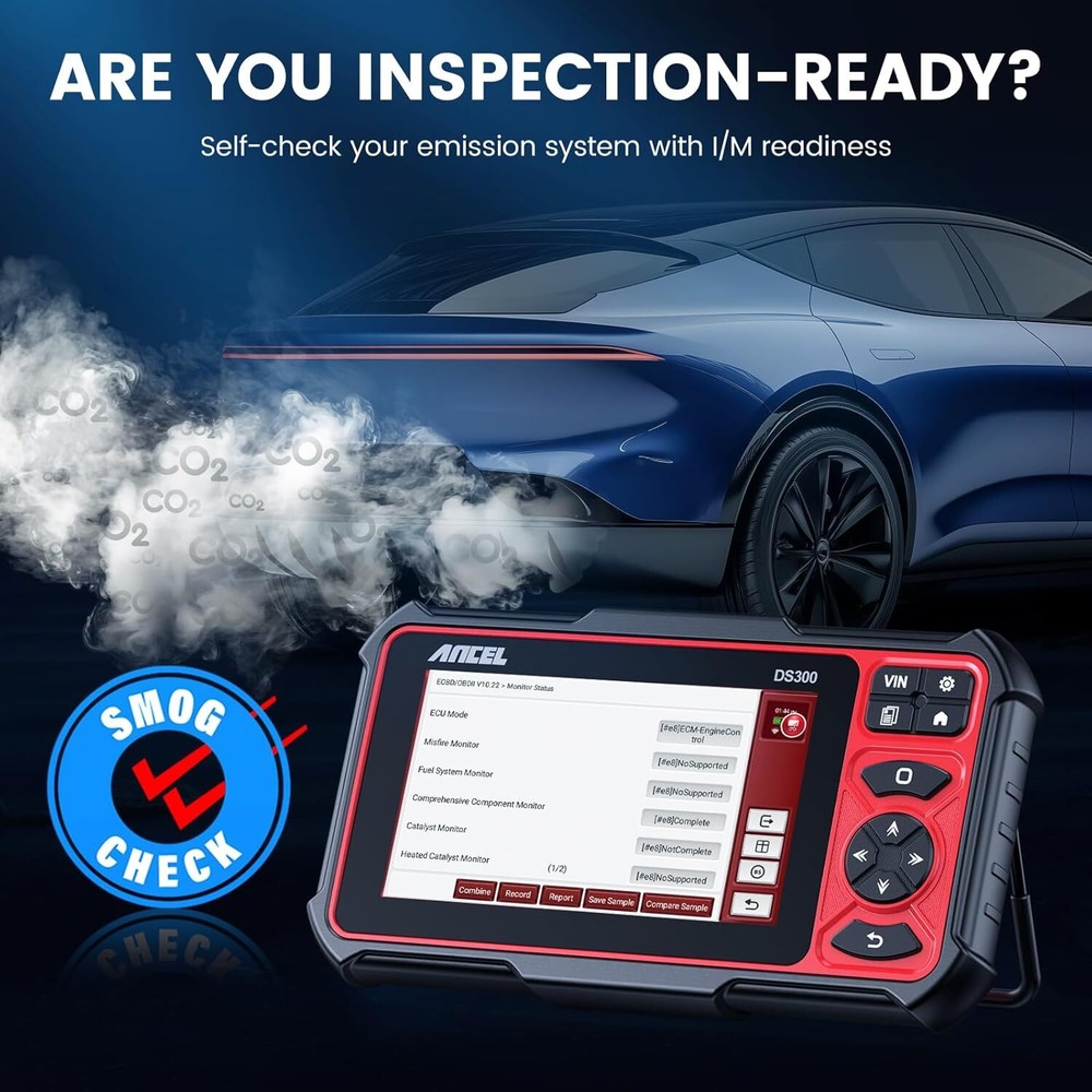 ANCEL DS300 Car All System OBD2 Scanner Bidirectional Diagnostic Tool ECU Coding