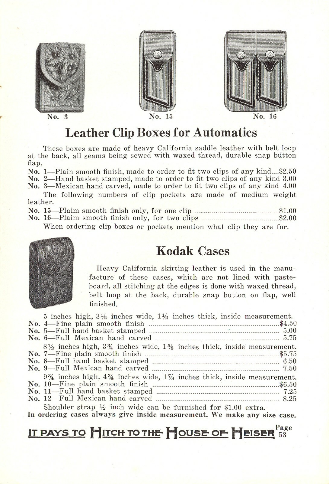 Heiser Catalog #20 (Smoking Gunman) on CD - Gun Leather and much more....