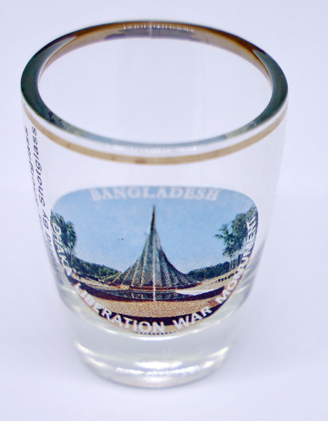 BANGLADESH DHAKA WAR MONUMENT SHOT GLASS SHOTGLASS