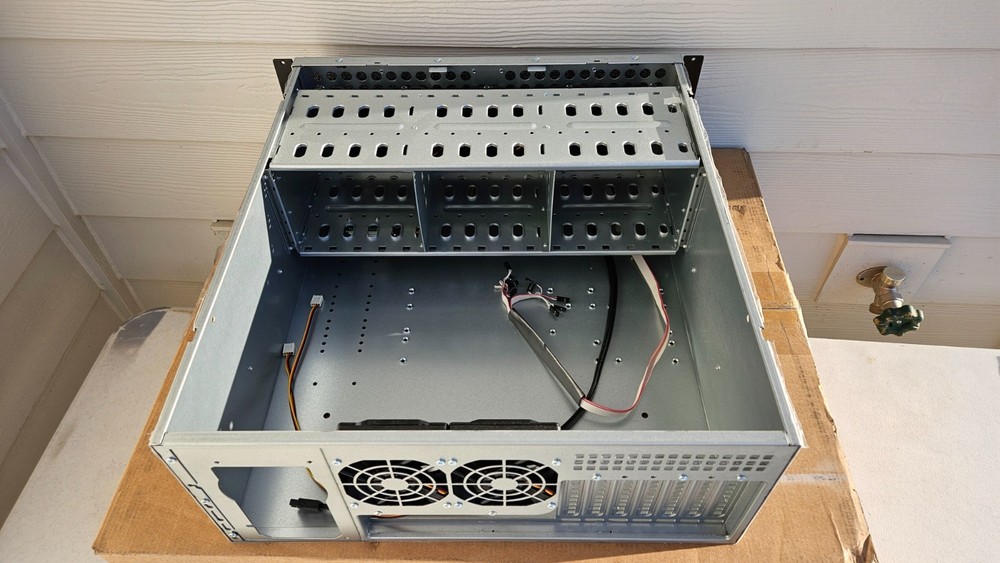4U Rackmount Server Ai 19" Short Depth Chassis Computer Case 15-Drive Bays