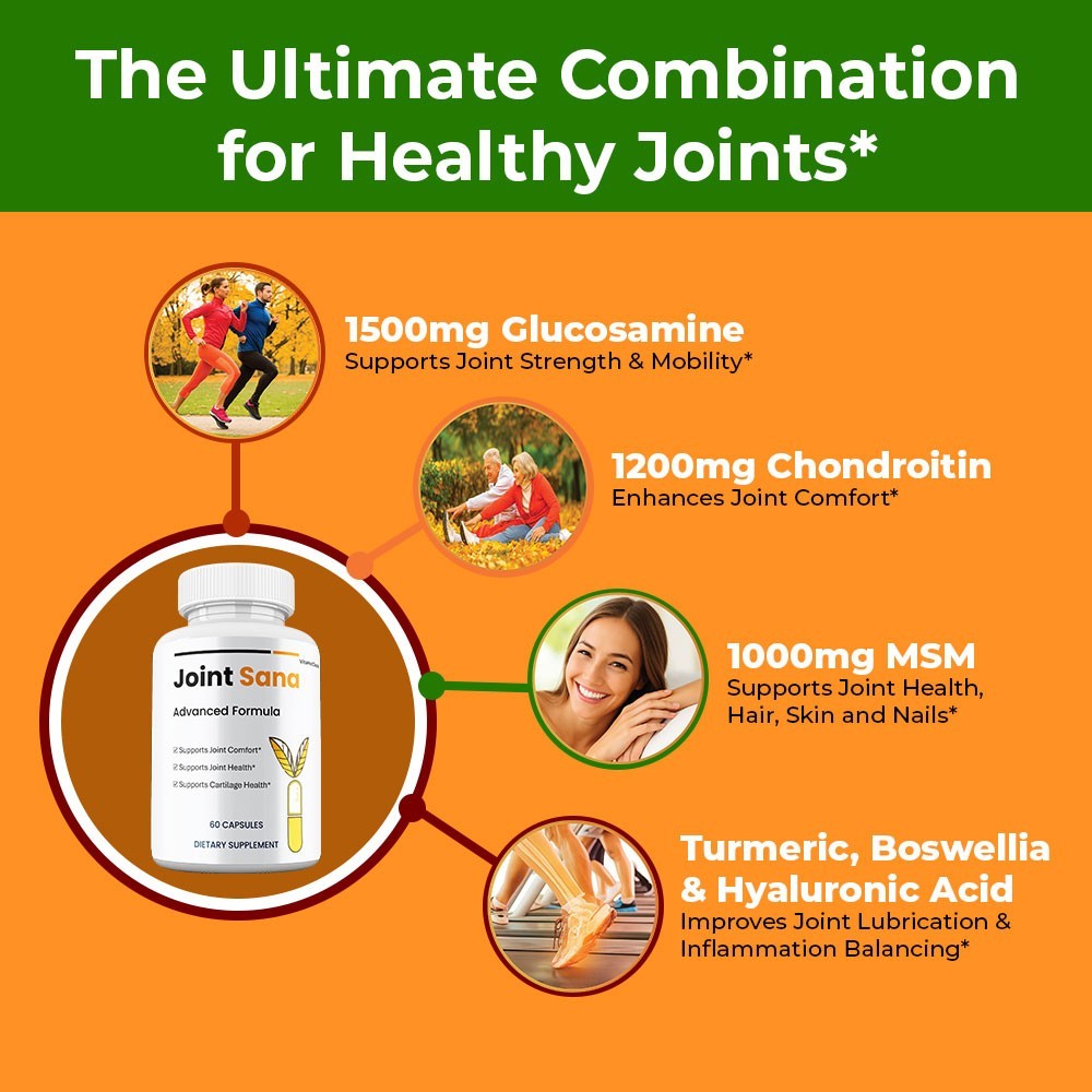 Joint Sana Capsules, Max Strength, Joint Support Supplement (2 pack)