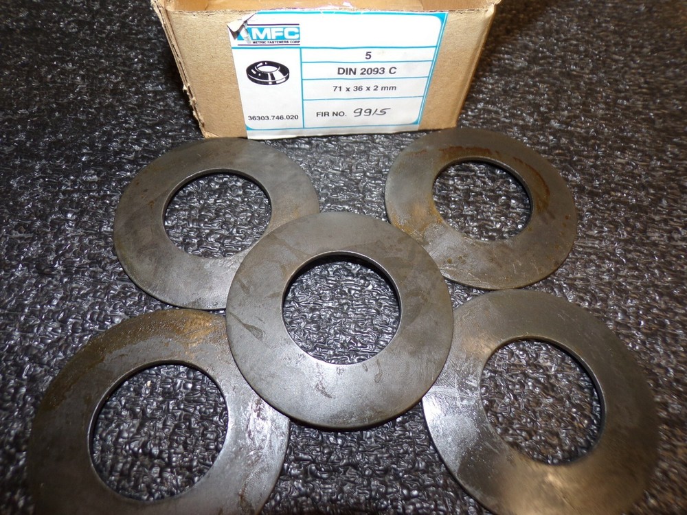 DISC SPRING FOR CRITICAL APPLICATIONS TYPE C (LIGHT) 71X36X2MM (HH)