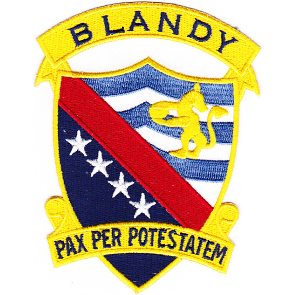 DD-943 USS Blandy Patch Pax Per Potestatem