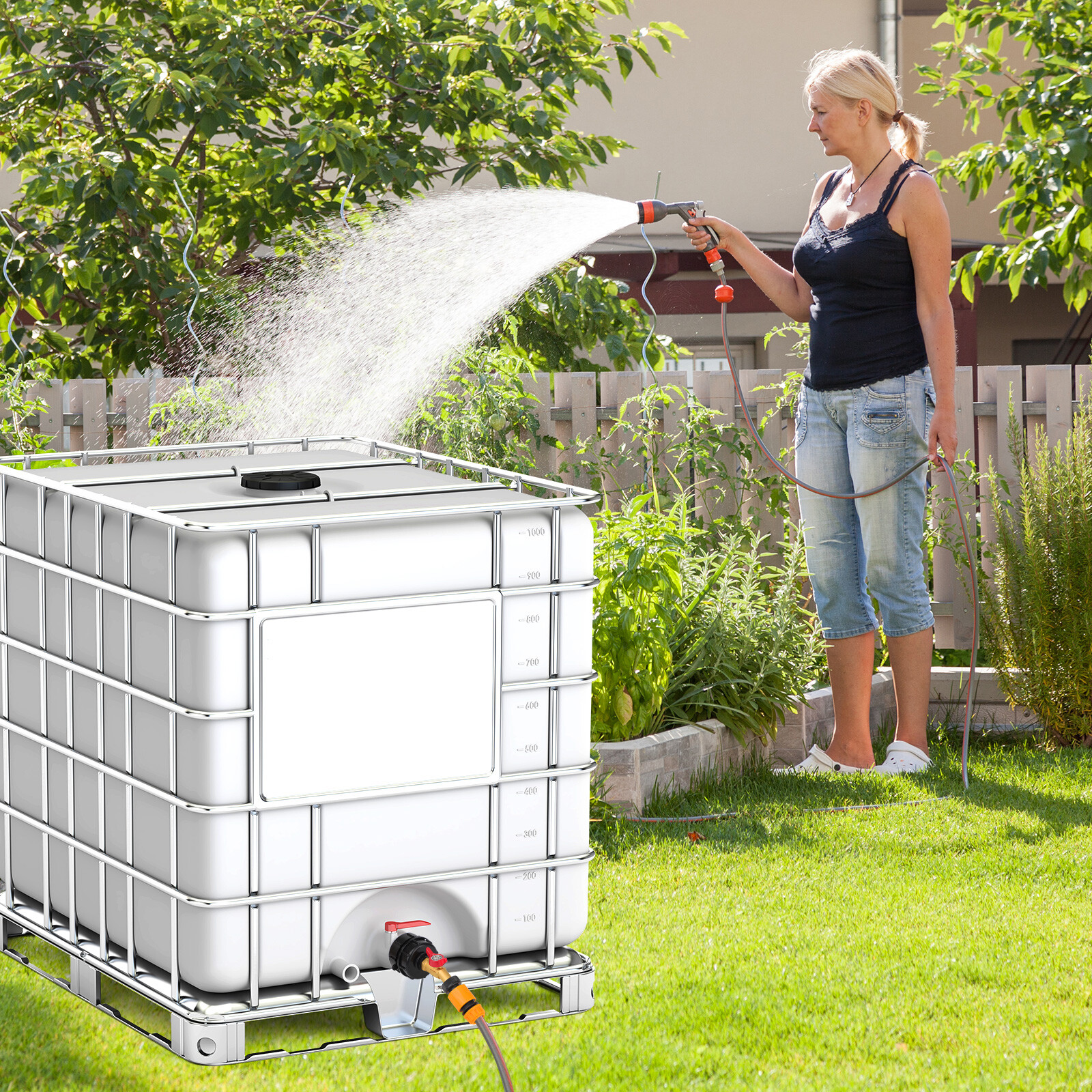 275-330 Gal IBC Tote Water Tank Hose Adapter 3 Sizes Brass Valve Connector