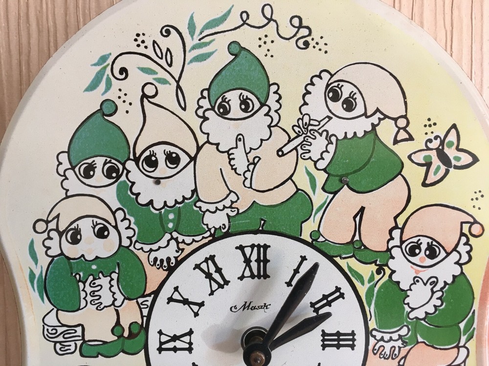 Vintage Clock Soviet Mechanical Clock Working Soviet CLOCK Soviet Wall Clock