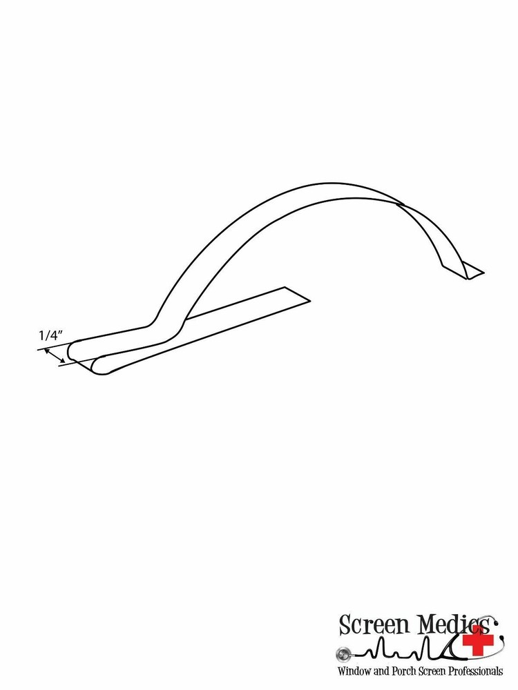 50 pack Window Screen Leaf Springs - corner type for window screen frames