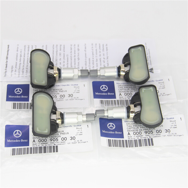Set of 4 PCS Tire Pressure Monitoring Sensors A0009050030 TPMS Fit for Benz C300