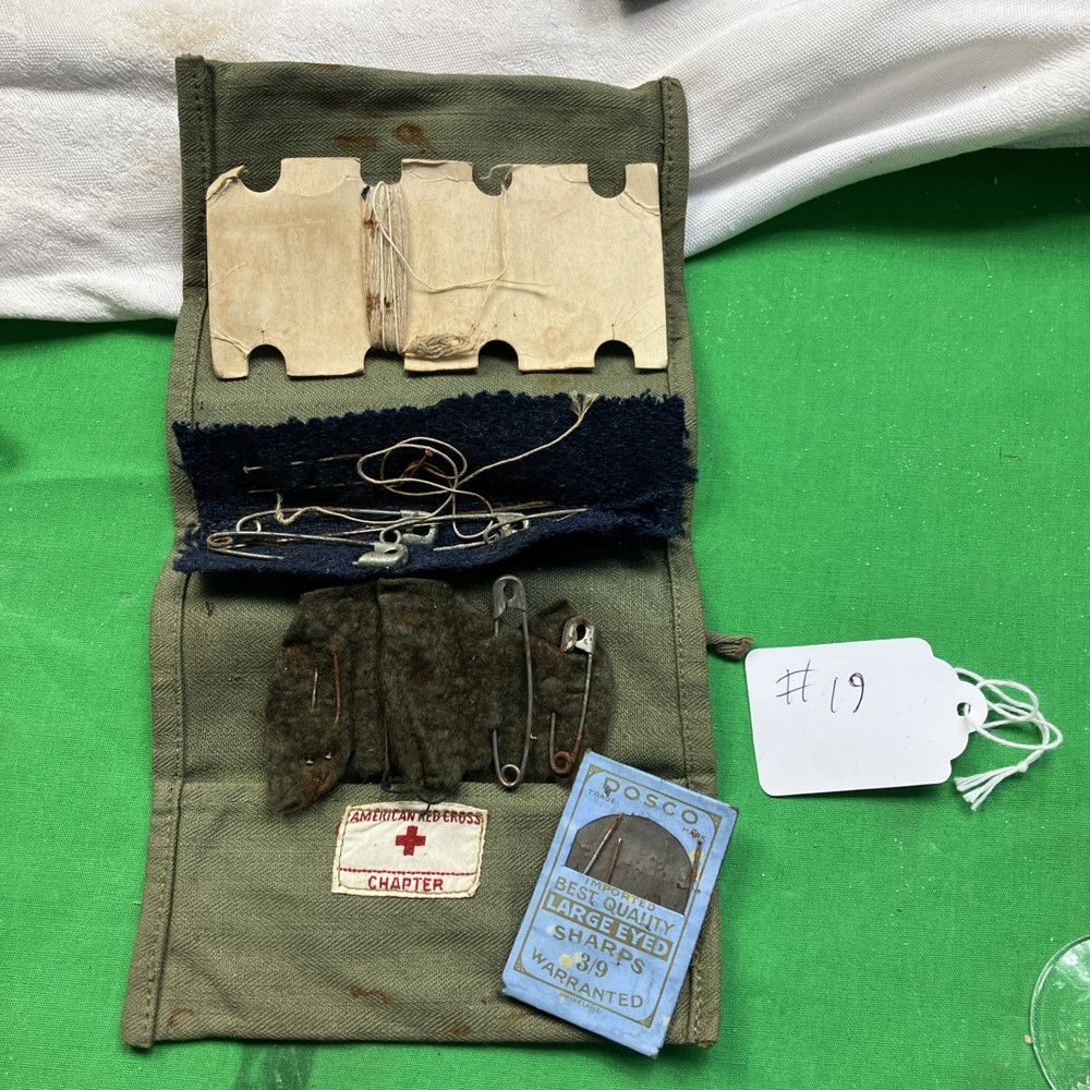 Vintage WW2 American Red Cross Sewing Kit 8-a #19