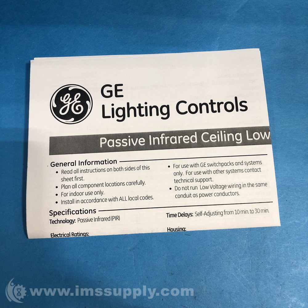 General Electric CIR-15-360-D Ceiling Occupancy Sensor FNFP