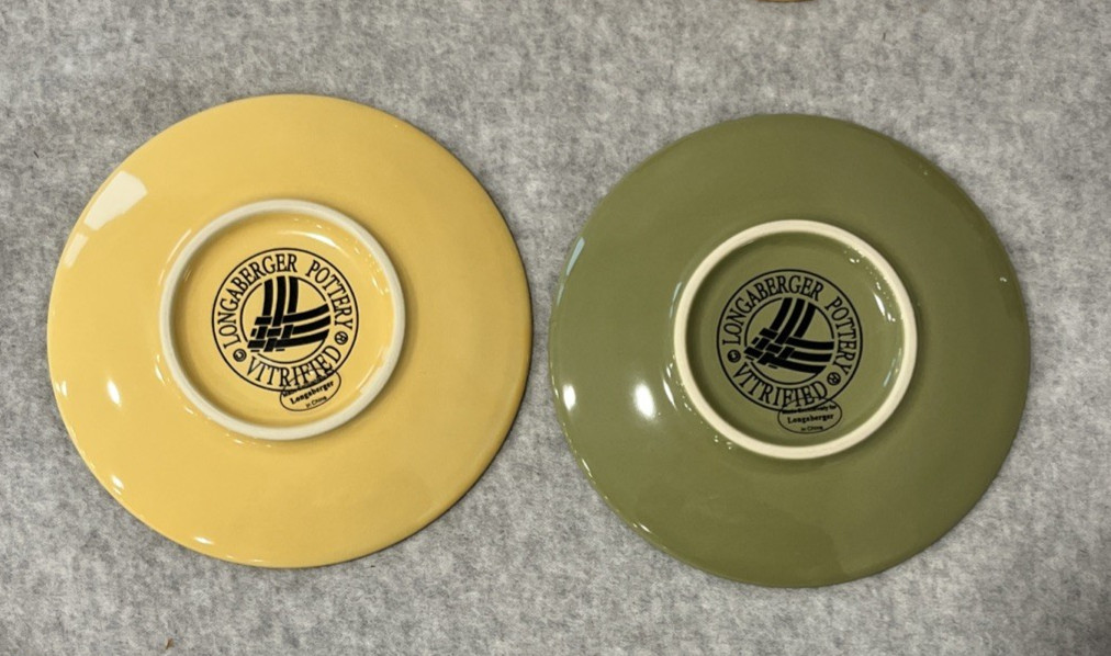 LONGABERGER Pottery Child's Tea Party Set WOVEN TRADITIONS 11 pieces