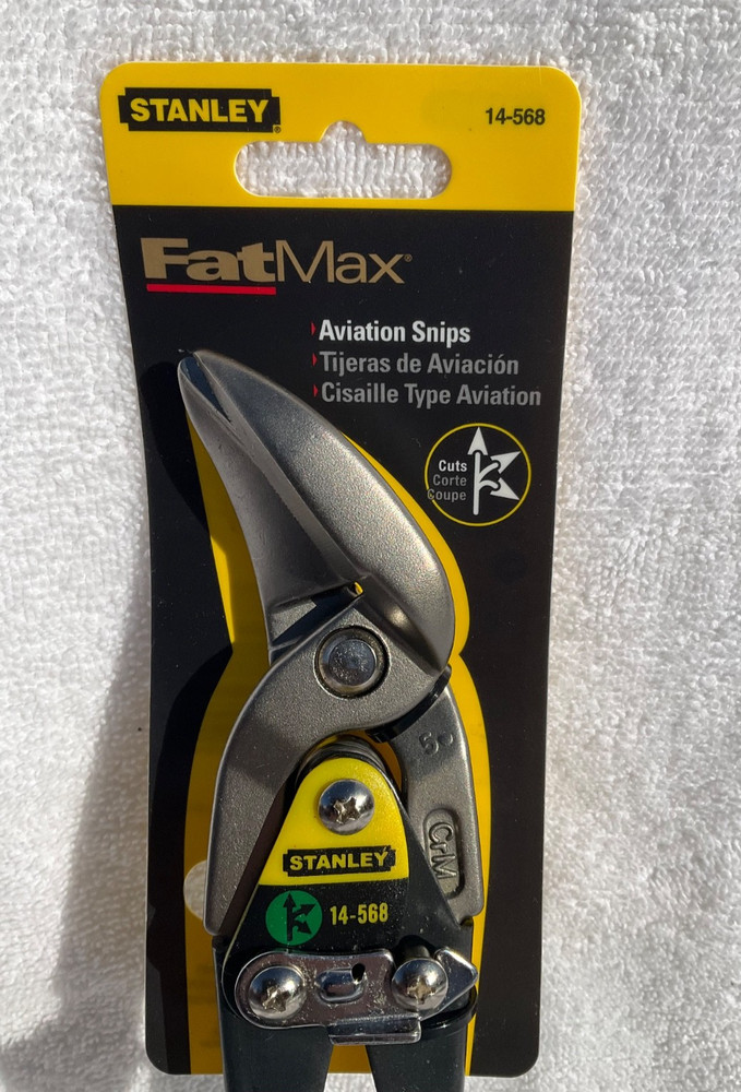 Stanley FATMAX Offset Right Cut Aviation Snips 18 GA