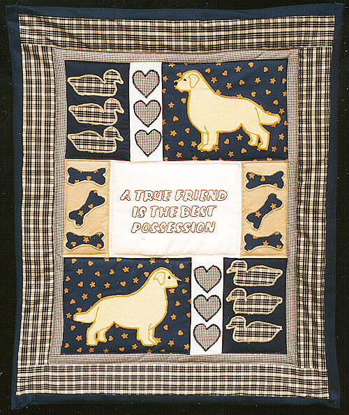 Golden Retriever Quilt Pattern