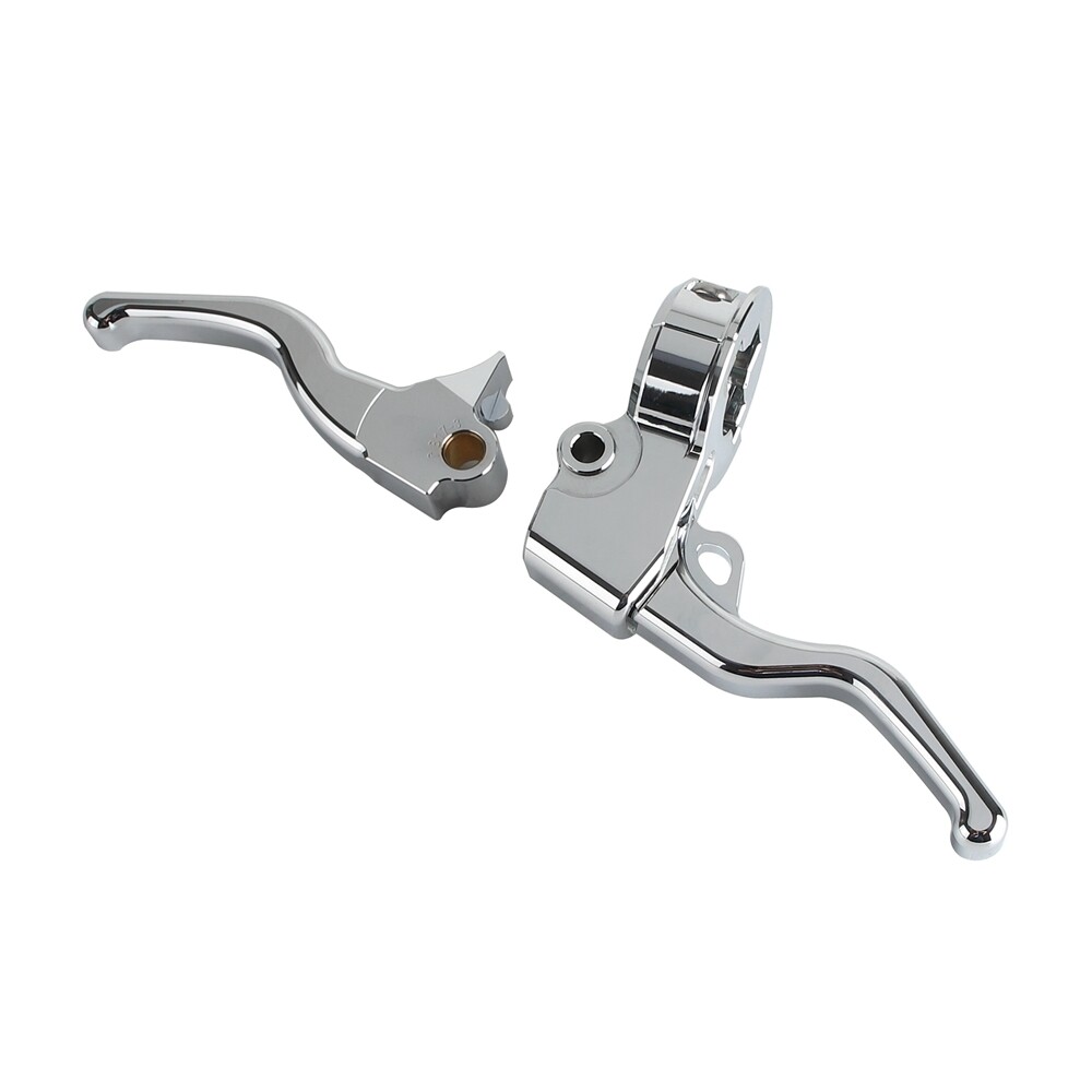 Easy Pull Clutch & Brake Levers For Harley Dyna Street Bob FXDB Low Rider 96-17