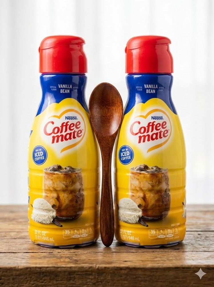 CoffeeMate Vanilla Bean Liquid Coffee Creamer 32 oz 2 pack