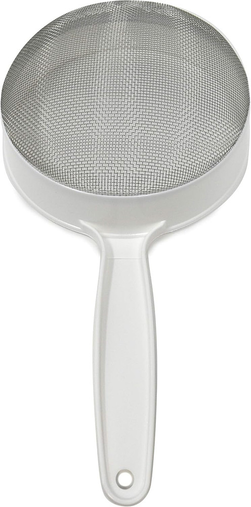 2137 Stainless Steel Strainer, 7", White