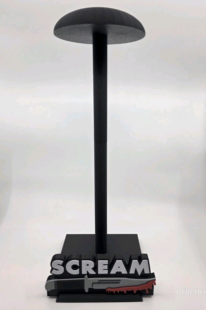 Scream Ghostface Mask Display Stand Horror Prop Holder V2
