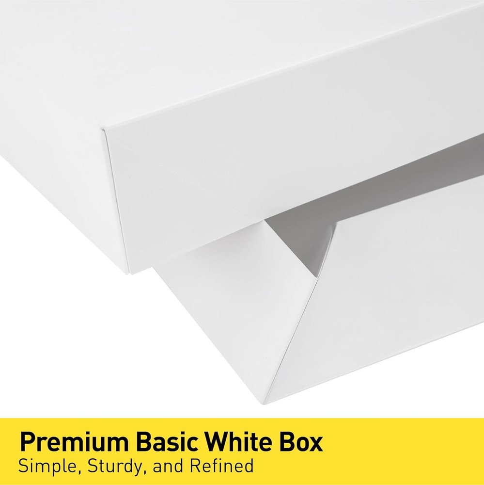 6 Pack 14" Large White Gift Boxes With Lids For Clothes Presents