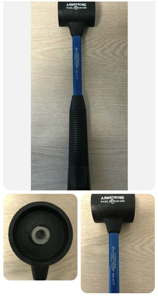 ARMSTRONG 69-017 SOFT FACE HAMMER 2" Face DIAMETER Blue
