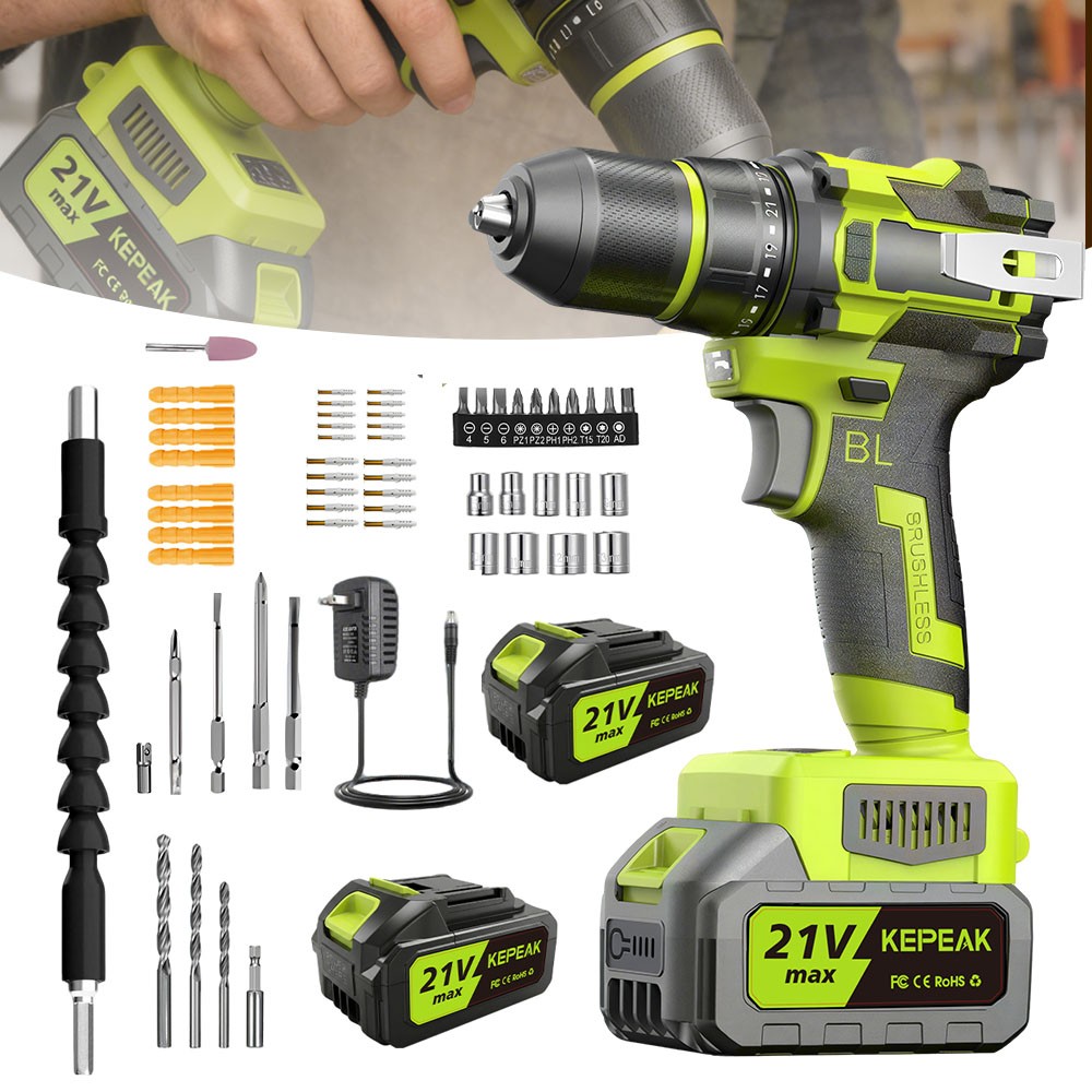 Electric Drill Power Tool Cordless Screwdriver Power Tools Drill Set W/ Battery