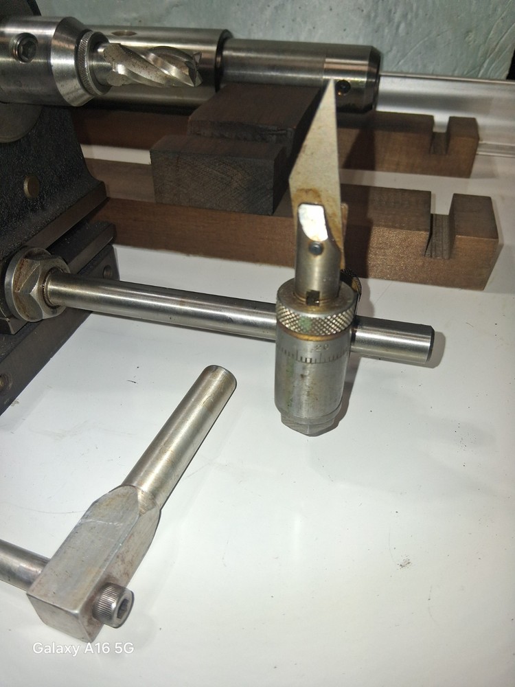 Weldon End Mill Tool Sharpening Grinding Fixture w/ Tilting Sub Base