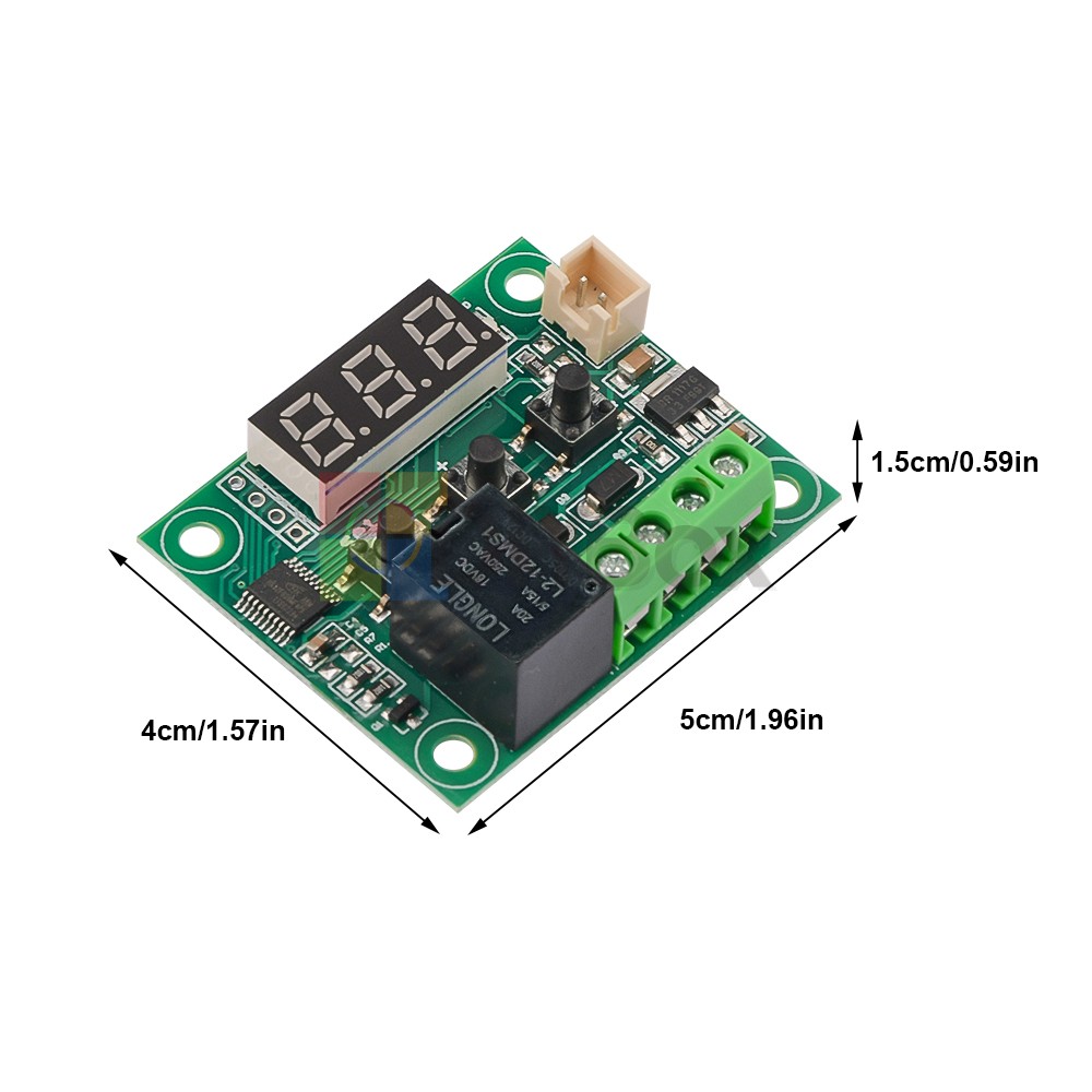 W1209 DC12V Digital Thermostat Temperature Control Switch Sensor +Case -50~110°C
