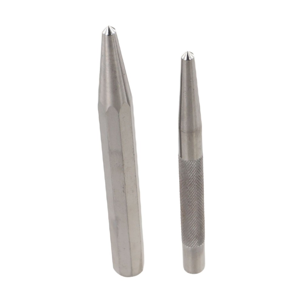 Center Punch Locator Set 2pcs Metal Chisel Point Tool for Precise Marking