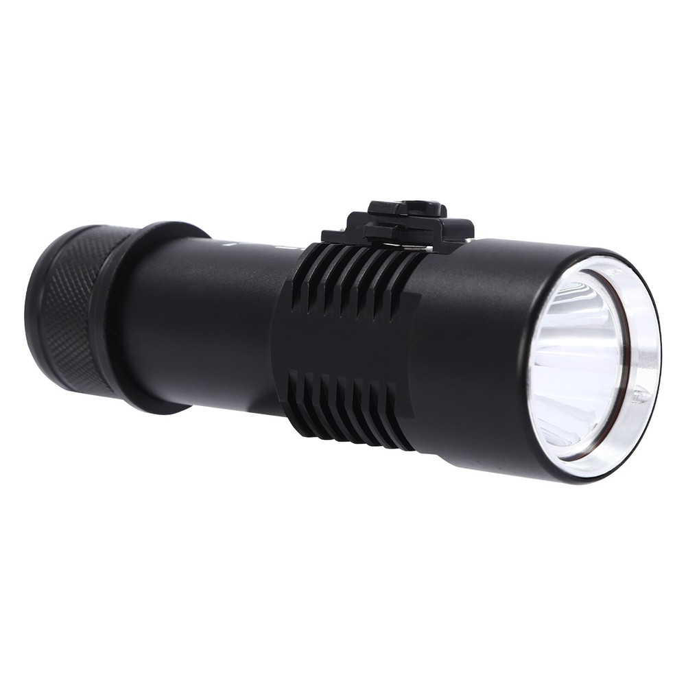 Compact Bright Diving Torch Submersible Flashlight Lamp+Battery Set Dive Light