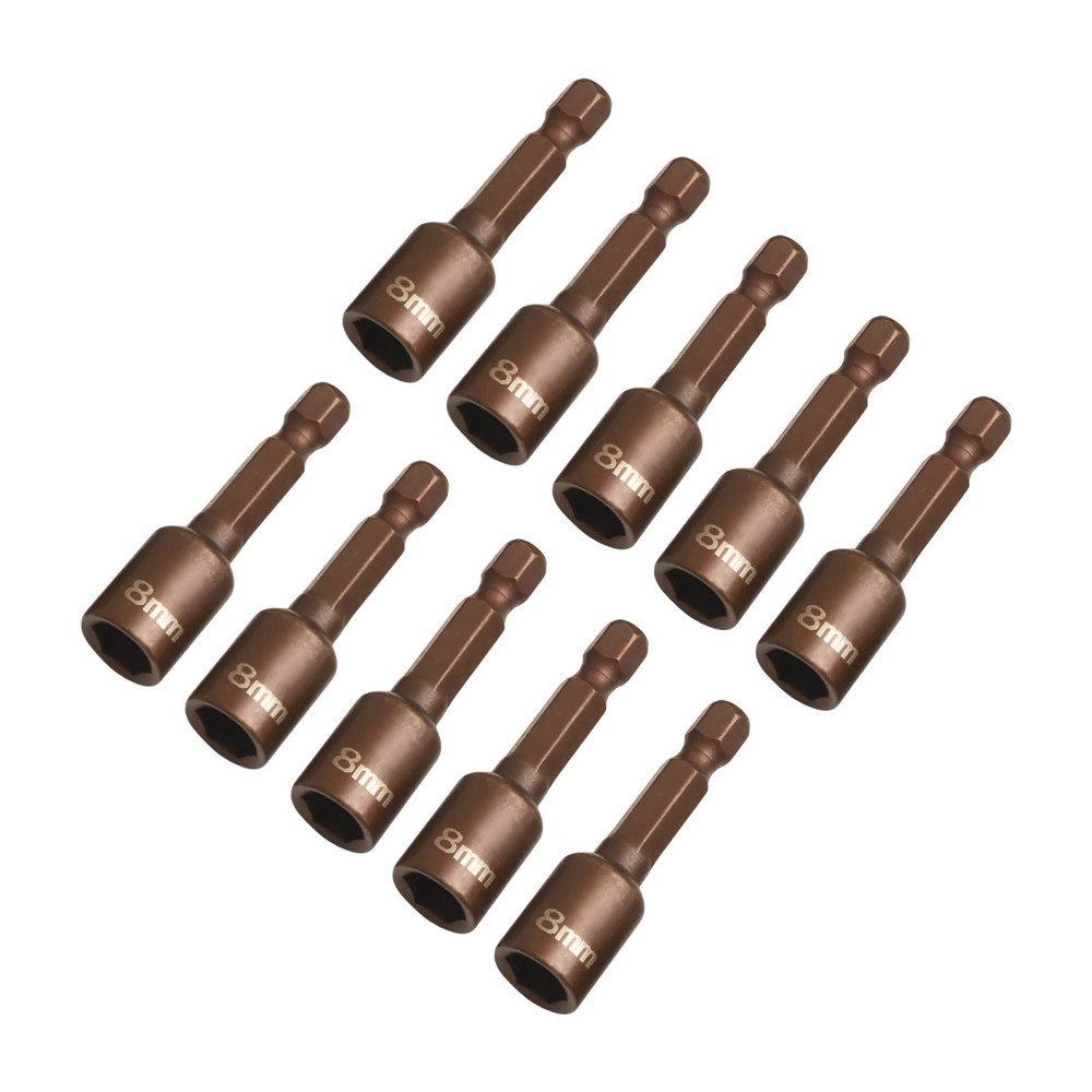 Professional Quality 10Pcs Magnetic Socket Wrench Set with Hex Adapters