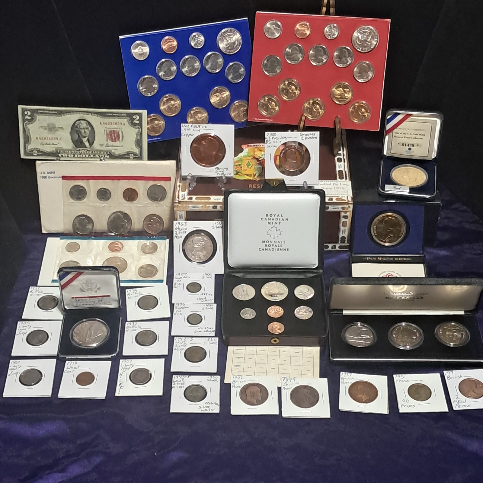 Estate Sale Coin Lot Coin Collection U Get All In PICTURES U.S. & World Coins