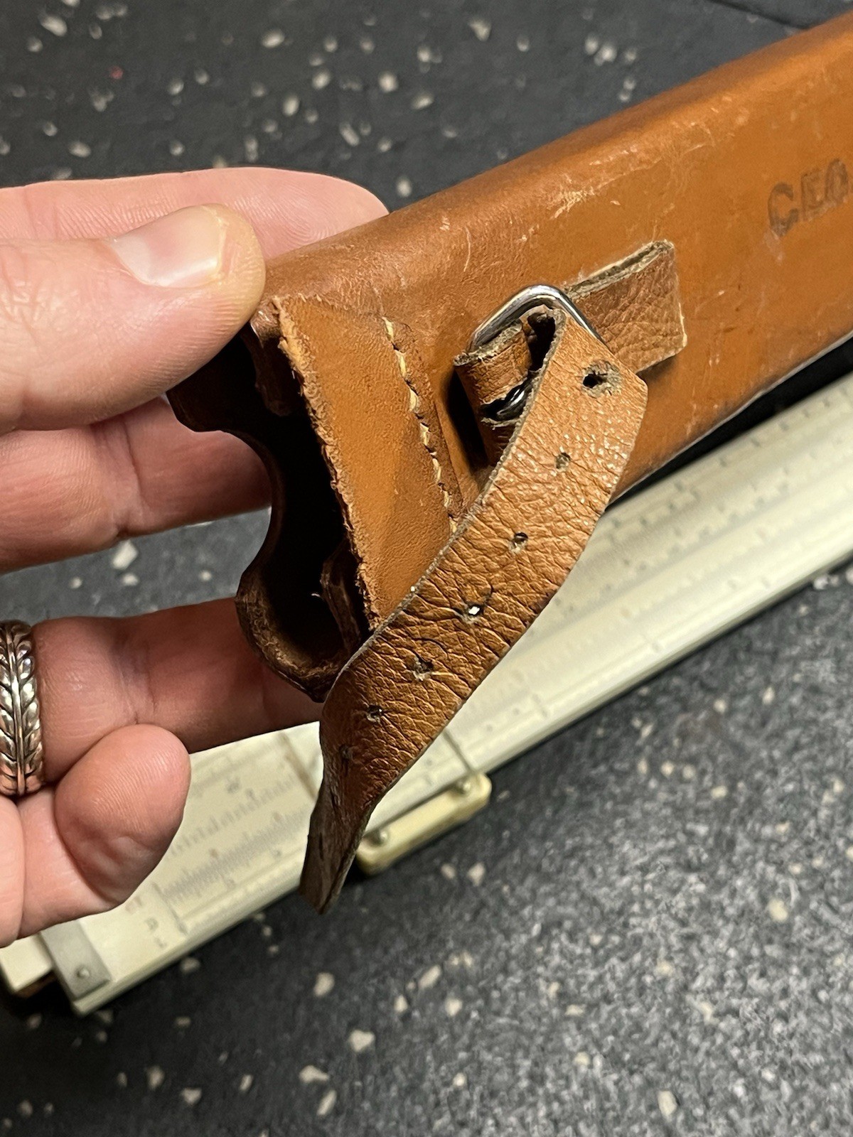 Keuffel & Esser 4088-3 Slide Ruler Leather Case