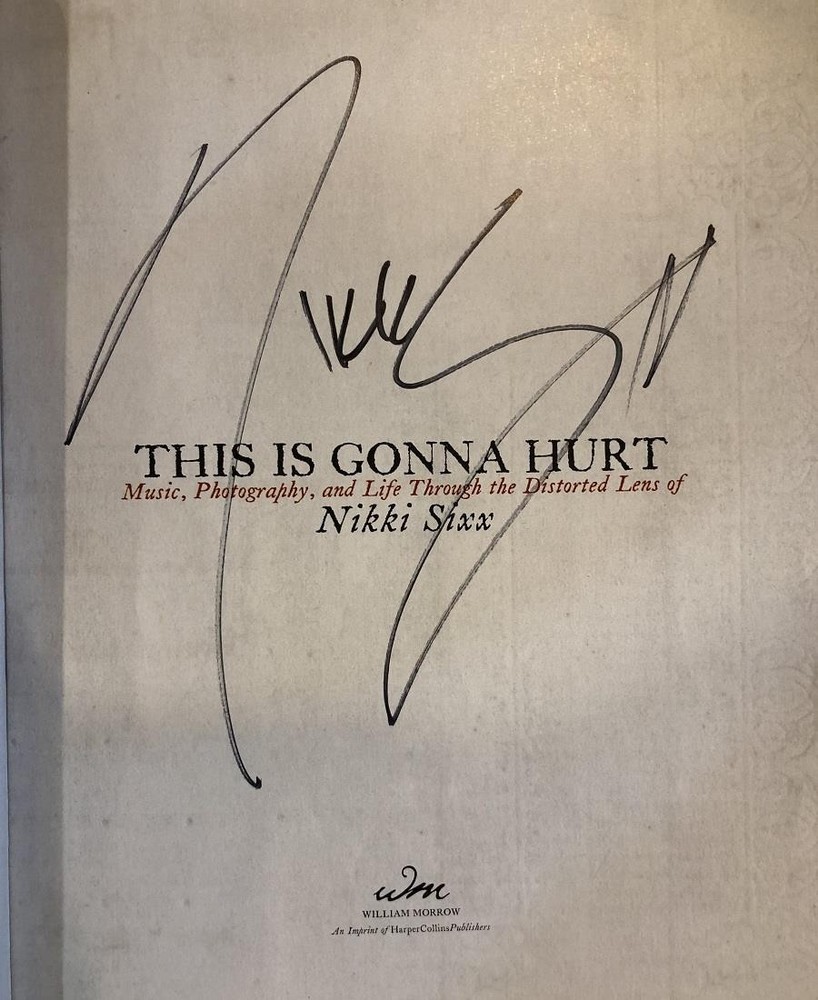 Nikki Sixx- Signed Softcover Book