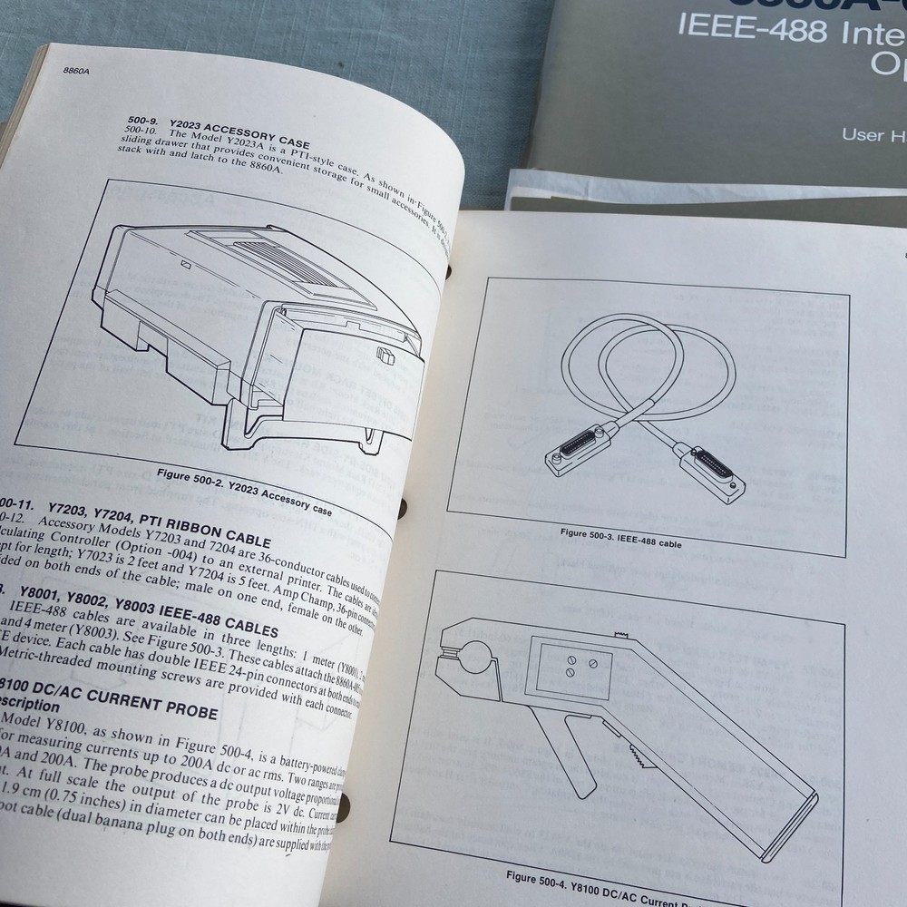 Fluke 8860A Digital Multimeter Operator Manual Handbook Instruction Calibration