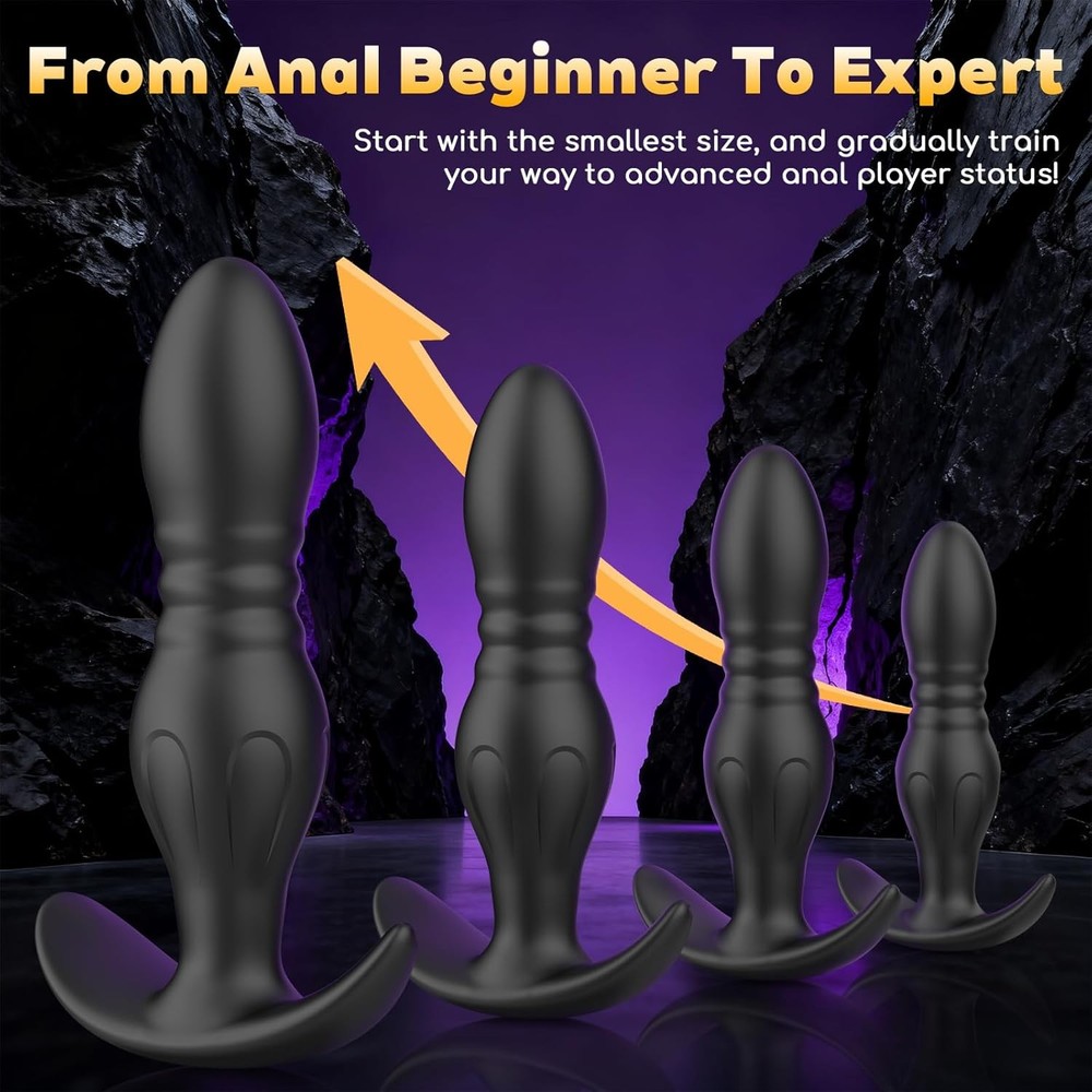 4PCS Butt Plug Set-Beginner's First Silicone Anal Plugs for Progressive Adaptati