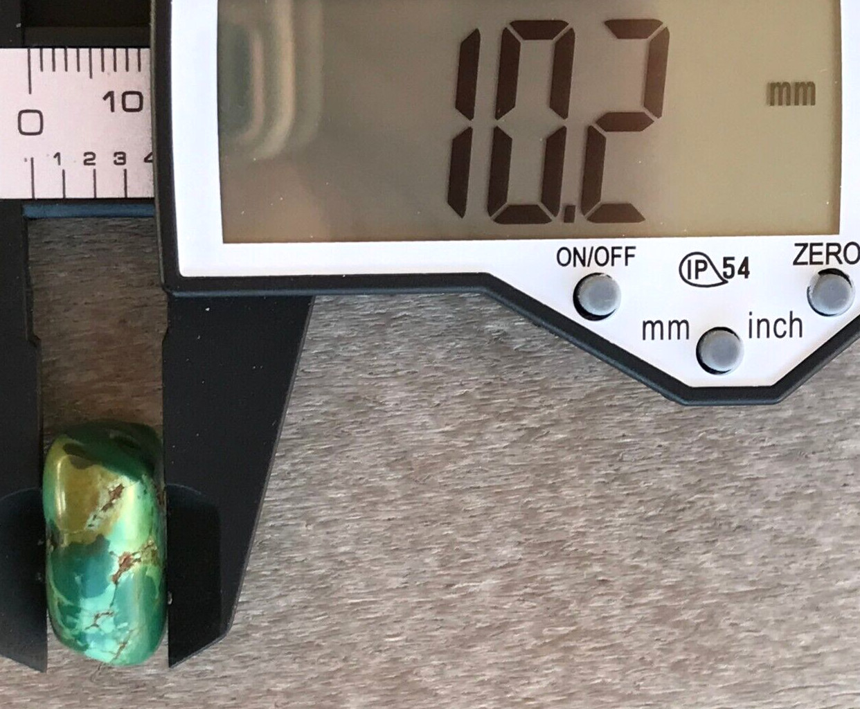 RARE ANTIQUE VERY OLD TIBETAN TURQUOISE BEAD - BEAUTIFUL WORN PATINA!