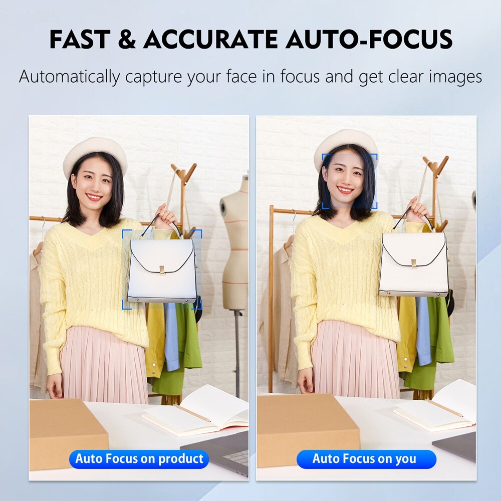 TOALLIN 2K QHD Webcam Auto-Focus Windows Hello Privacy Shutter with Microphone