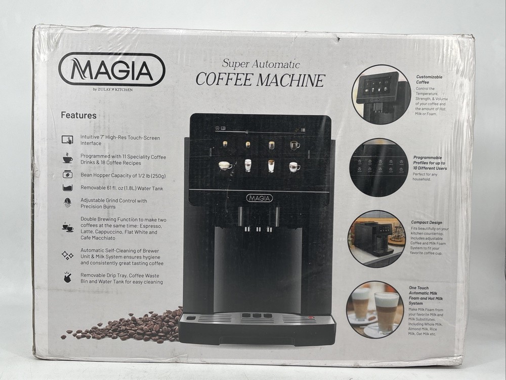 Magia Super Automatic Espresso Machine - Black Elegant