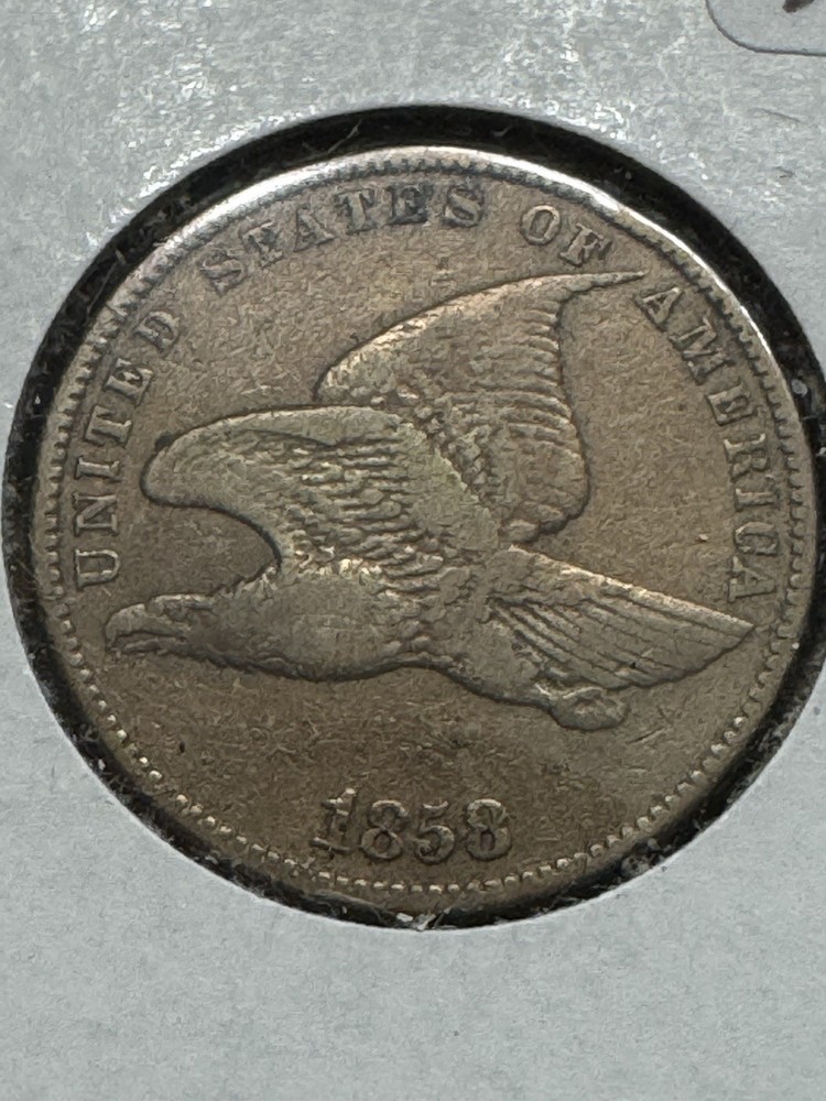 1858 Flying Eagle Cent, Higher Grade, Free shipping