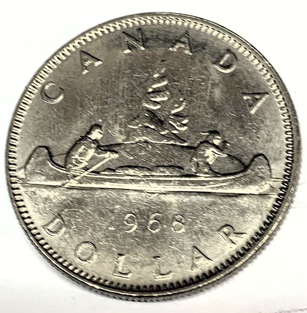 # C5184   CANADA  COIN,   ONE DOLLAR   1968