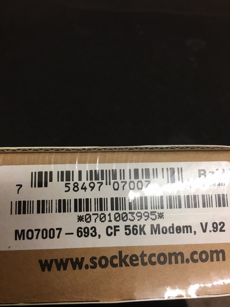 Socket M07007-693 CompactFlash 56k Modem ~ Usedhandhelds