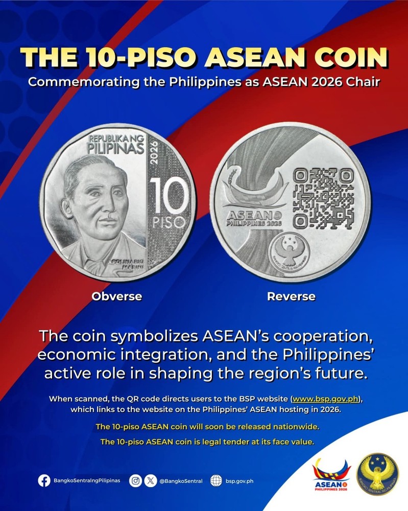2026 ASEAN 10 Piso PH Commemorative Coin NGC BSP UNC