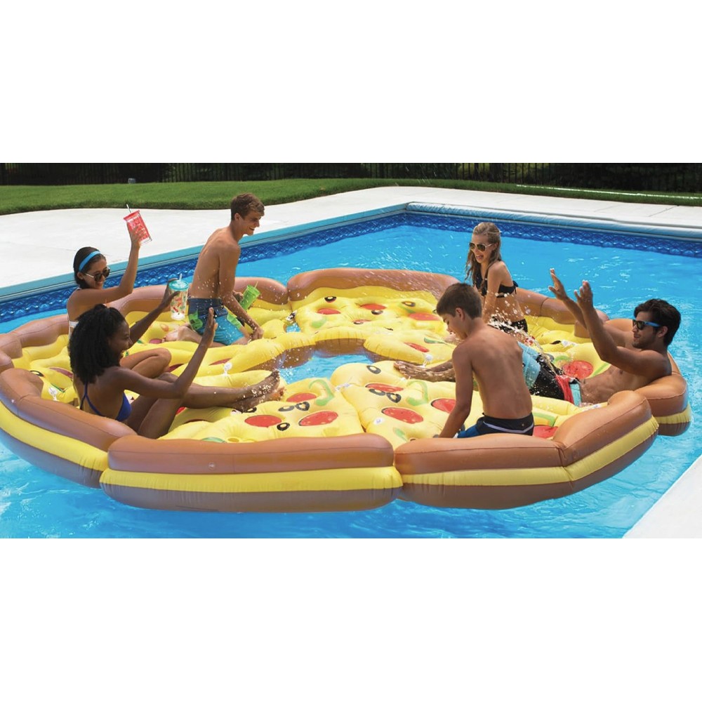 Aqua Select® Floating Pizza Slice with Cup Holders
