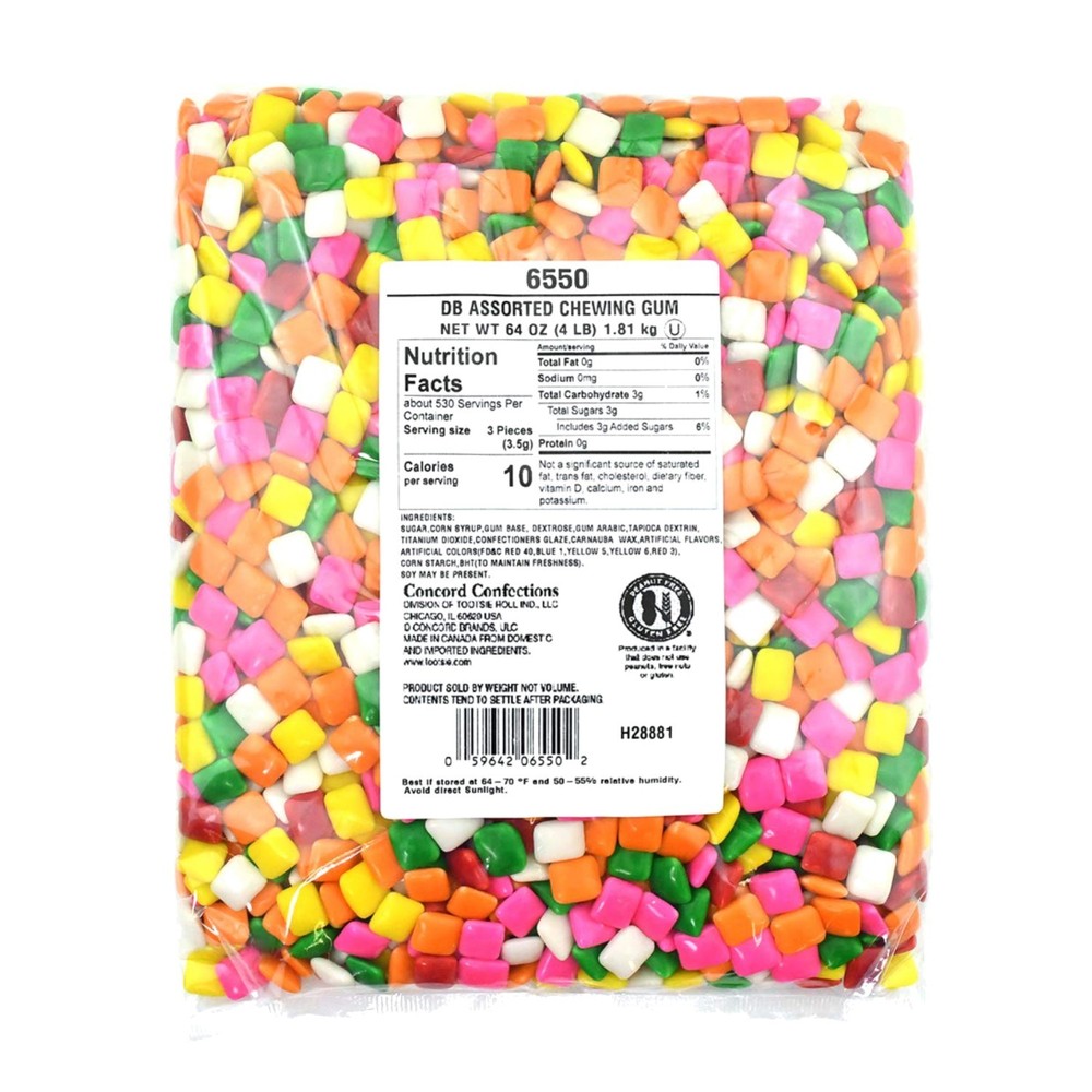 Bulk Chewing Gum Refills, Assorted Chicle - 64oz